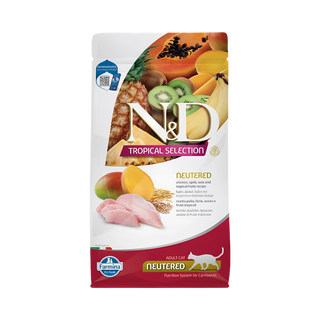 Farmina Tropical Adult Chicken, Spelt & Tropical Fruits Dry Cat Food