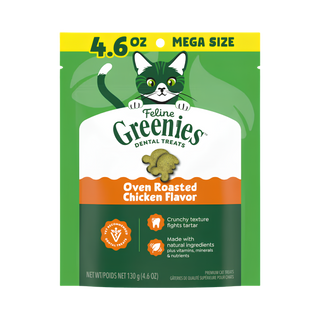 Feline Greenies Oven Roasted Chicken Cat Treat
