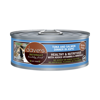 Dave's Tuna & Salmon Dinner in Aspic Wet Cat Food