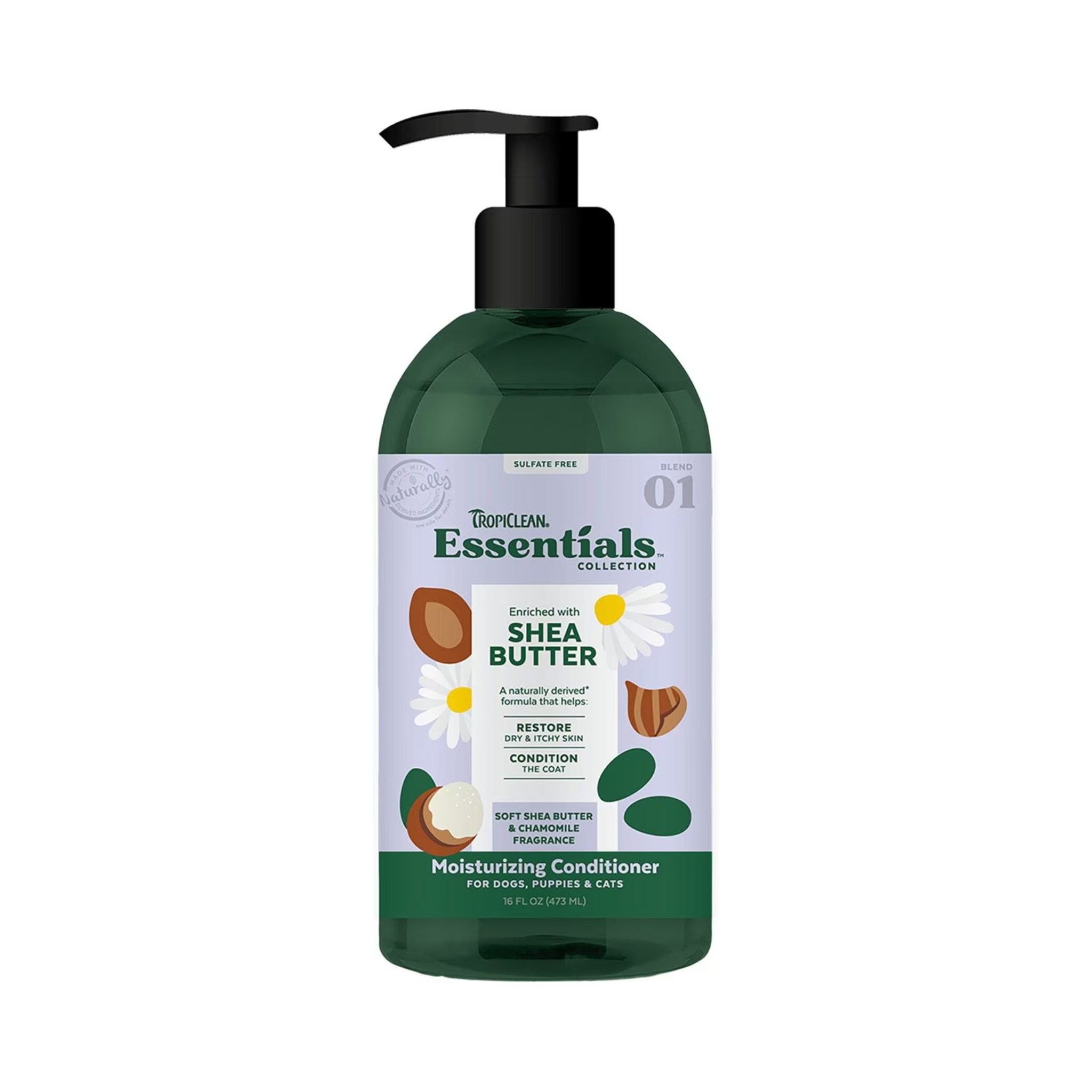 TropiClean Essentials Shea Butter Conditioner for Dogs