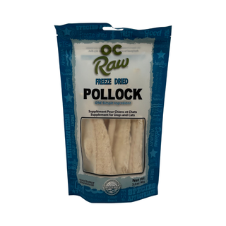 OC Raw Freeze Dried Pollock Dog Treats