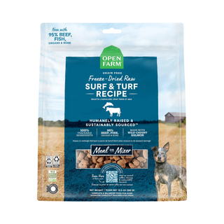 Open Farm Certified Surf & Turf Freeze Dried Dog Food