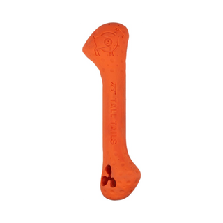 Tall Tails Goat Rubber Bone Orange Dog Toy