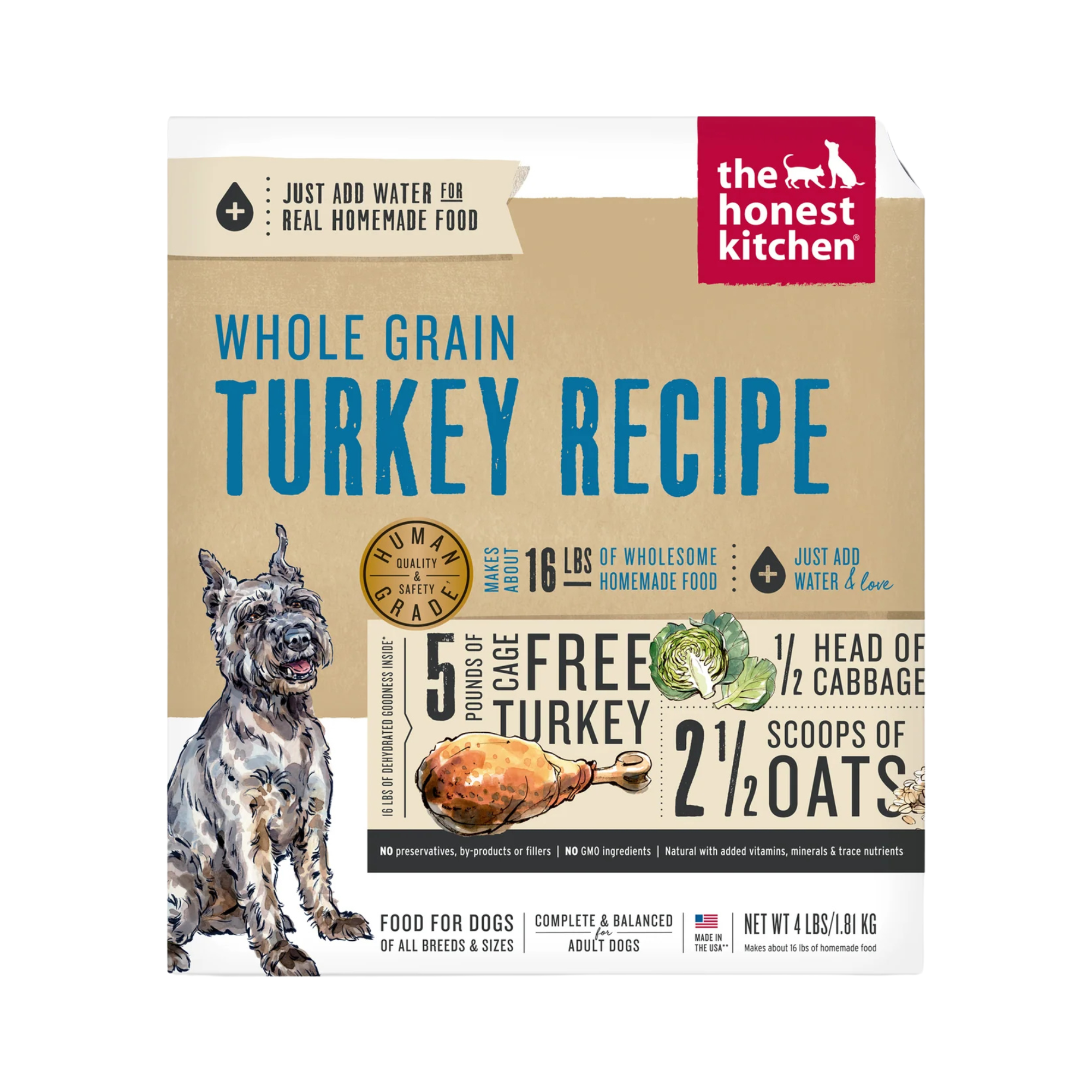 THK Whole Grain Dehydrated Turkey Dog Food