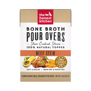 The Honest Kitchen Bone Broth Pour Overs- Beef Stew Wet Dog Food