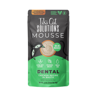 Tiki Cat Solutions Mousse Dental Chicken in Broth