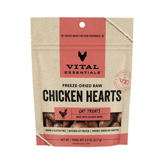 Vital Essential Freeze Dried Chicken Heart Cat Treat