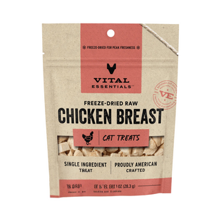 Vital Essentials Cat Treats-Chick Breast : 1oz
