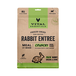 Vital Essentials Freeze Dried Rabbit Dog Food