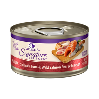 Wellness Signature Skipjack Tuna & Wild Salmon Cat Canned