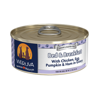 Weruva Bed & Breakfast Chicken, Egg, Pumpkin & Ham Dog Canned