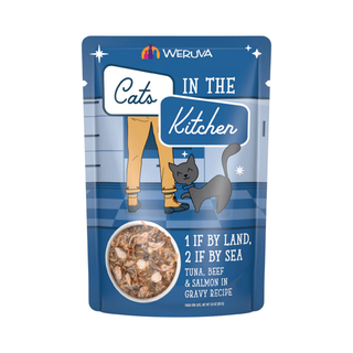 Weruva Cats In The Kitchen 1 If By Land 2 If By Sea Tuna, Beef & Salmon Wet Cat Food