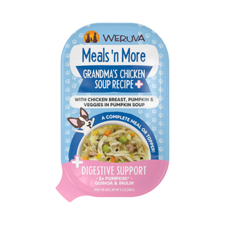 Weruva Meals N' More Grandma's Chicken Soup Recipe Plus Digestive Support Wet Dog Food
