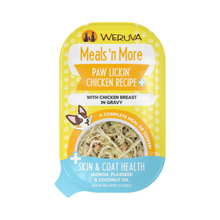 Weruva Meals N' More Paw Lickin' Chicken Recipe Plus Skin & Coat Wet Dog Food