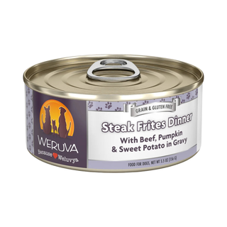 Weruva Steak Frites Dinner Beef, Pumpkin & Sweet Potato Dog Canned