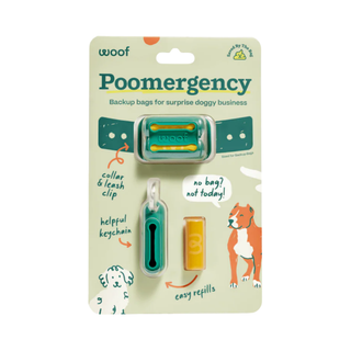 Woof Dog Waste Poomergency Poop Bag