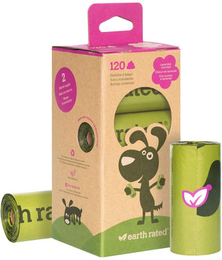 Earth Rated Lavender 8 Refill Rolls Poop Bags