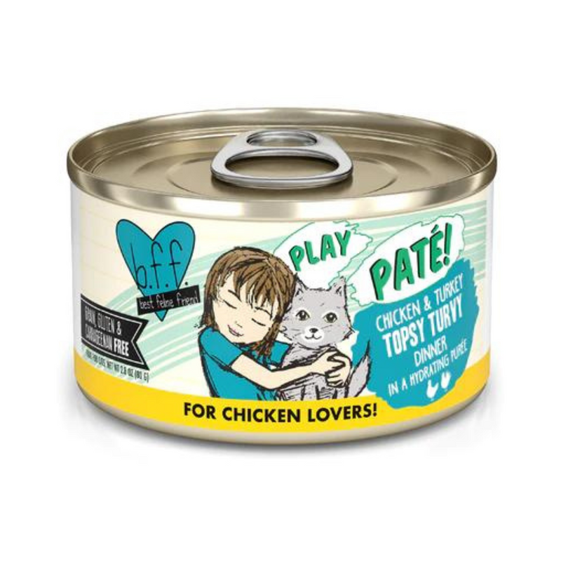 BFF Weruva Topsy Turvy Chicken & Turkey Pate Cat Canned