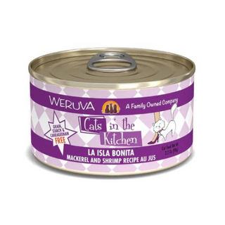 Weruva Cats In The Kitchen La Isla Bonita Mackerel & Shrimp Cat Canned