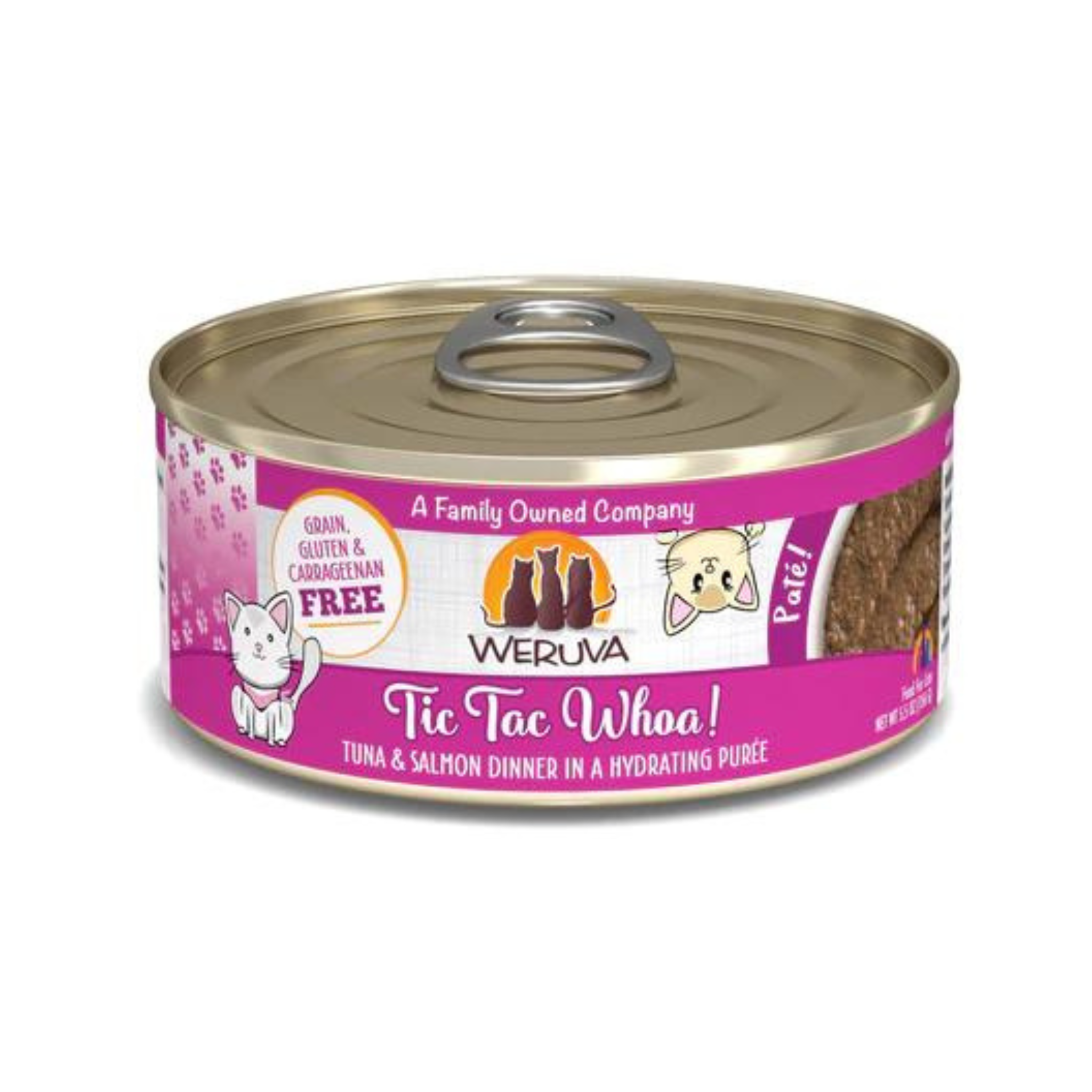 Weruva Tic Tac Woah Tuna & Salmon Pate Cat Canned