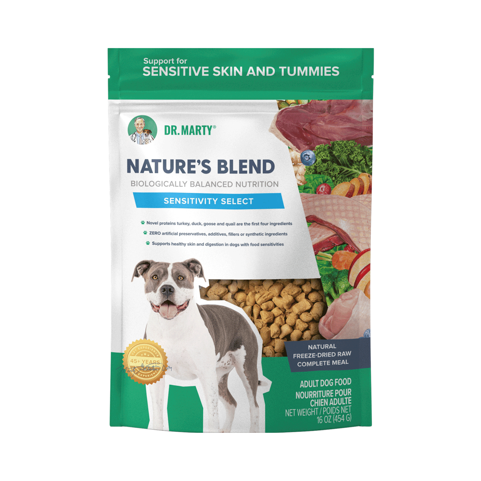 Dr. Marty's Nature's Blend Sensitivity Select Freeze Dried Dog Food