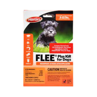 Martin's FLEE Plus IGR for Dogs 4-22lbs.