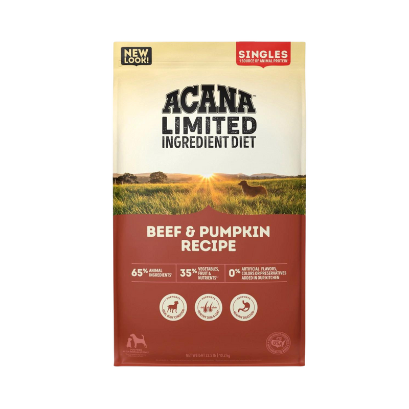 Acana Limited Ingredient Beef Pumpkin Dry Dog Food Pittsboro Pet Supply
