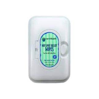 Earthbath Hot Spot Relief Wipes Tea Tree and Aloe