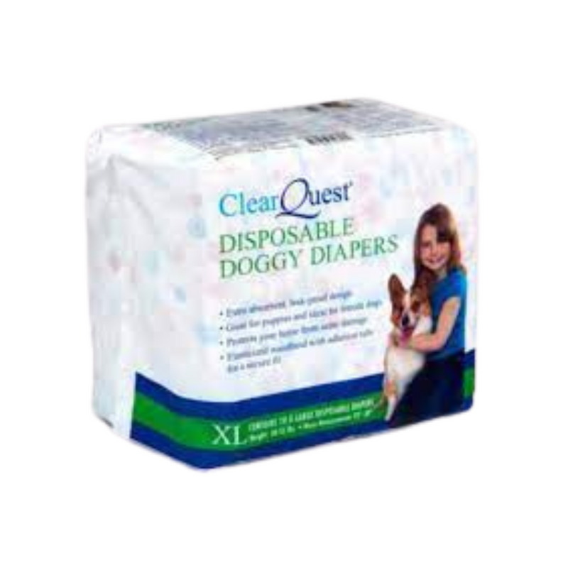 Clear Quest Disposable Doggy Diapers