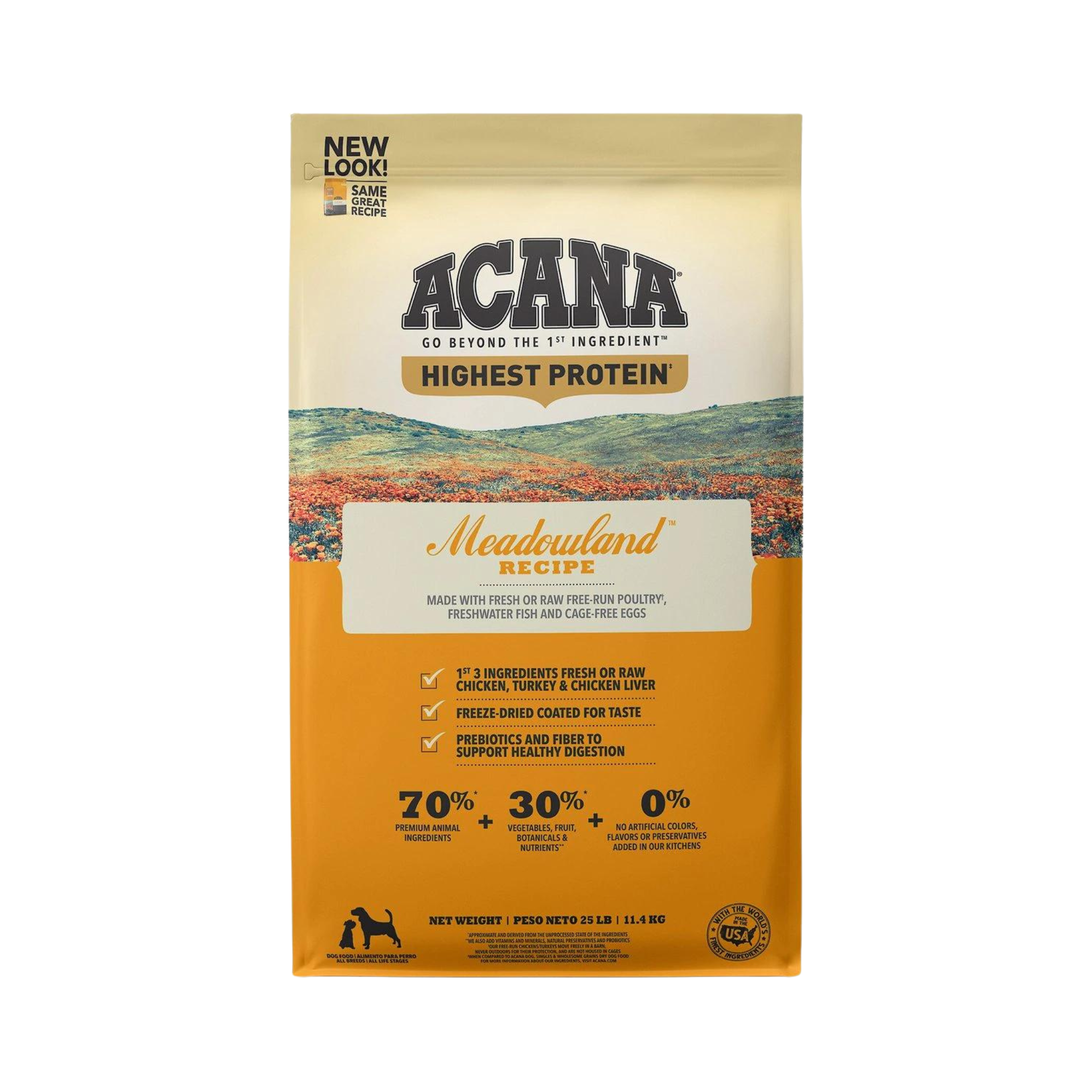 Acana Highest Protein Meadowlands Dry Dog Food