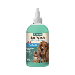NaturVet Ear Wash Plus Tea Tree Oil