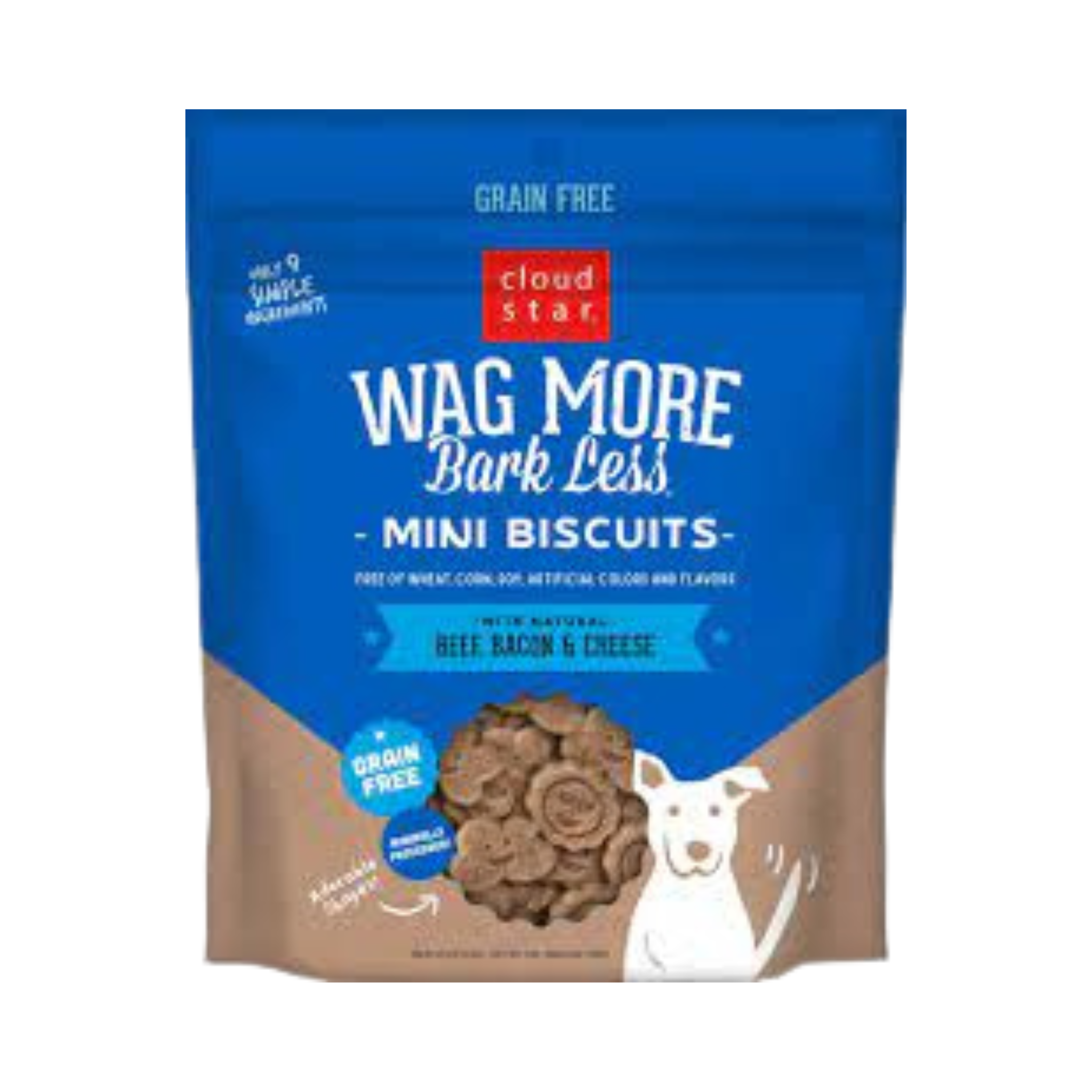 Wag More GF Mini Biscuits Beef & Bacon