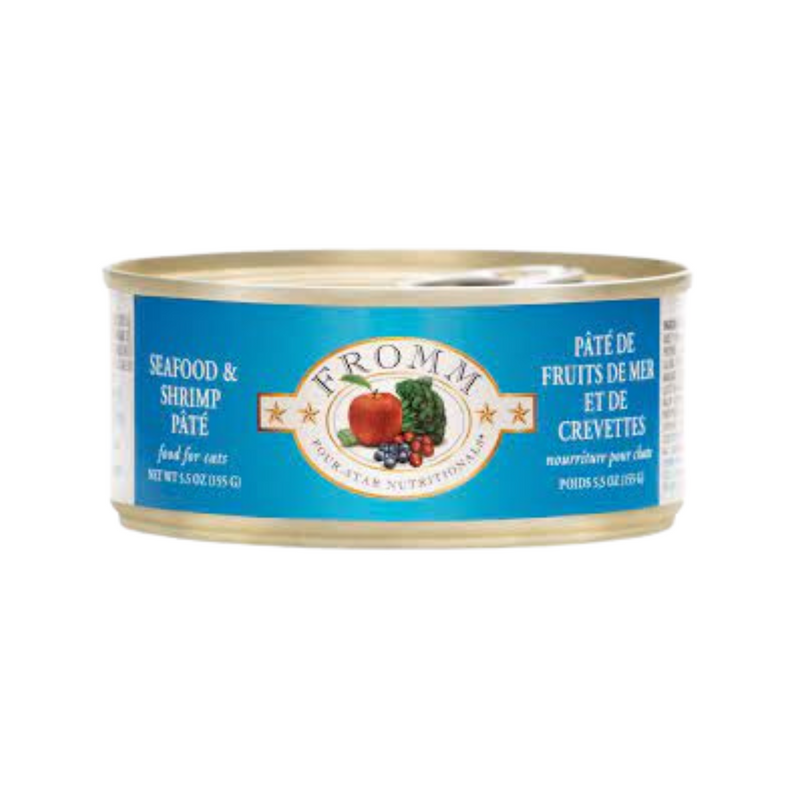 Fromm 4-Star Seafood & Shrimp Pate Cat Can