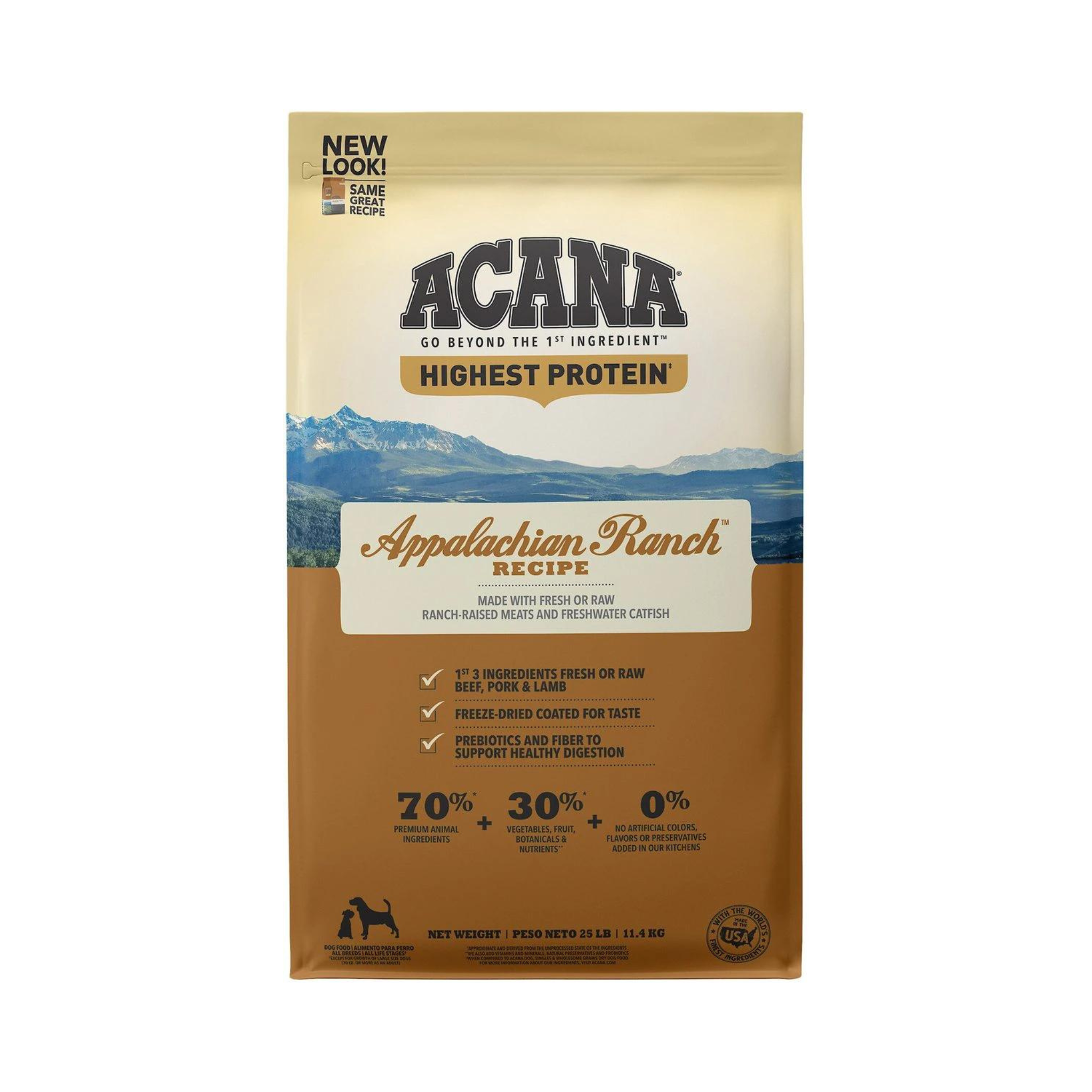 Acana Highest Protein Appalachian Ranch Recipe Dry Dog Food